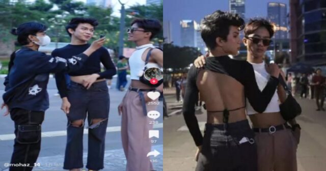 Berkeliaran Pria 'Bencong' di Citayam Fashion Week